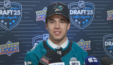 Spirit forward Michael Misa selected second overall by San Jose Sharks at 2025 Upper Deck NHL Draft