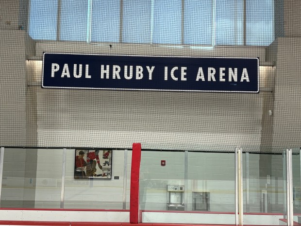 The ice arena at the Ridgeland Common Recreation Center was named after Paul Hruby in 2007. Hruby , who turned 90 on May 31, has worked for the Park District of Oak Park in some capacity for 62 years, teaching and coaching hockey.