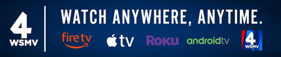 WSMV 4 - Watch Anywhere, Anytime. Fire TV - Apply TV - Roku - Android TV - Site Livestream