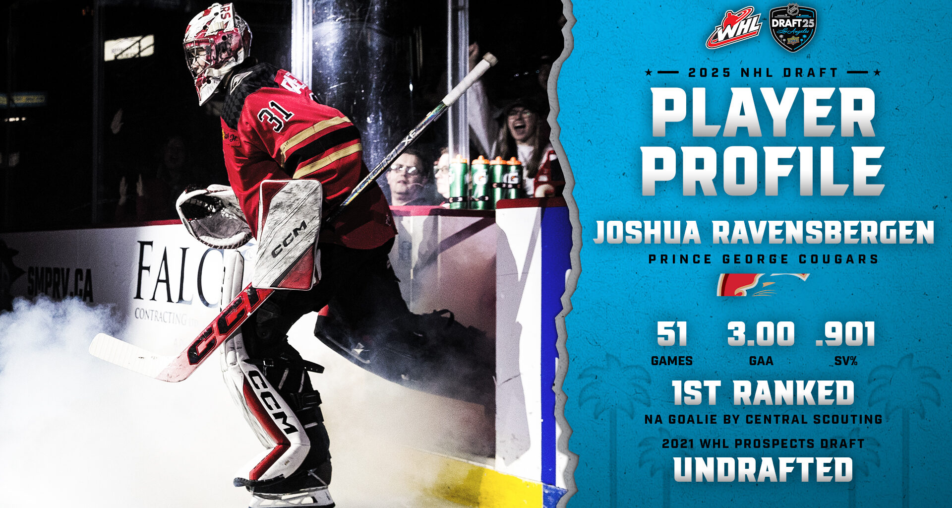 2025 NHL Draft profile: Joshua Ravensbergen, Prince George Cougars