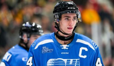 Utah Mammoth Draft Prospect Jake O'Brien....