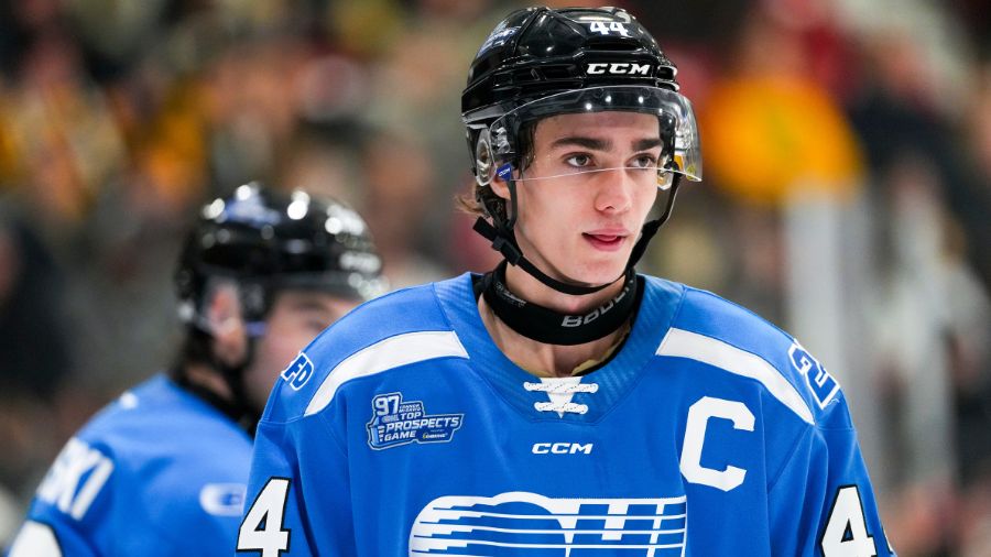 Utah Mammoth Draft Prospect Jake O'Brien....