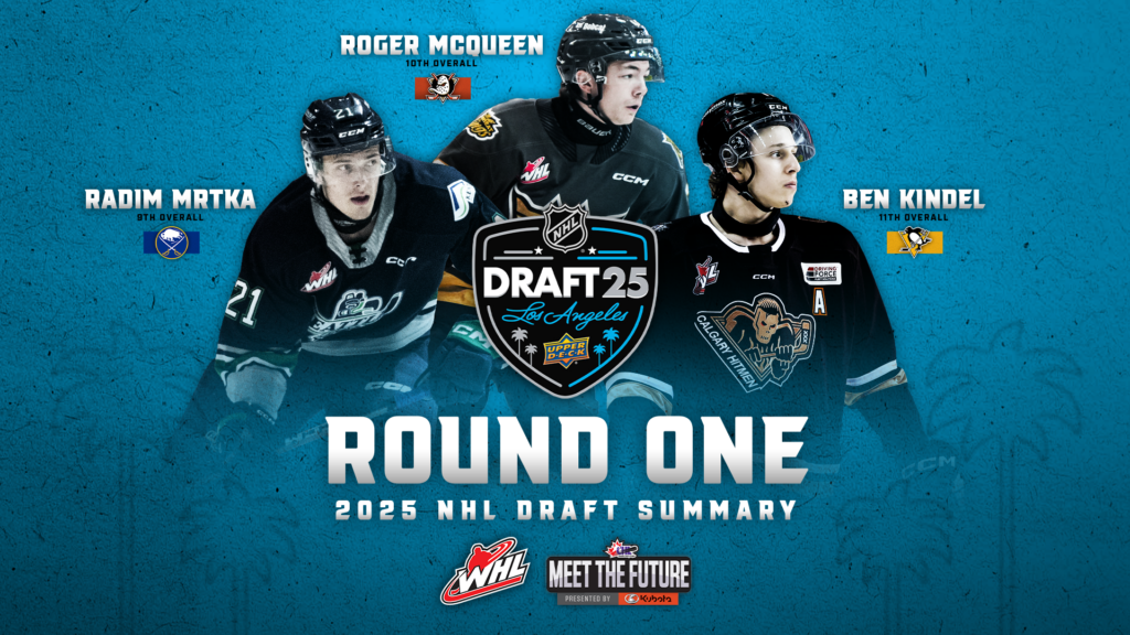 Nine WHL players selected in first round of 2025 NHL Draft
