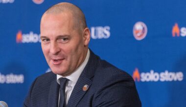 Islanders GM Mathieu Darche weighs his options in the NHL draft