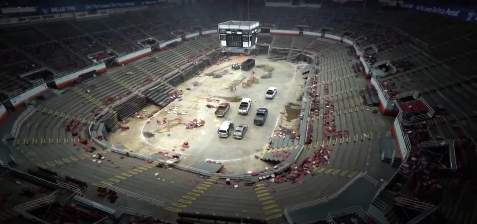 Long after the Red Wings departed, the venue fell into disrepair awaiting demolition