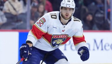 A.J. Greer is making his Stanley Cup Final debut for the Florida Panthers in Game 3
