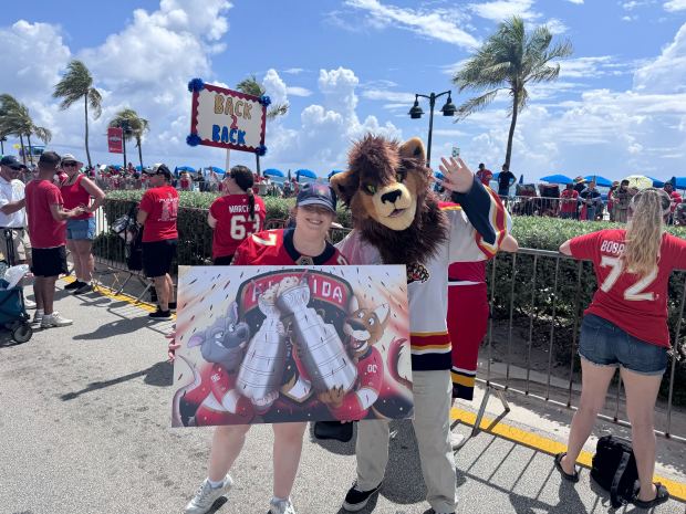 Jakob Best, 21, from Orlando, arrived at the Panthers’ Stanley...