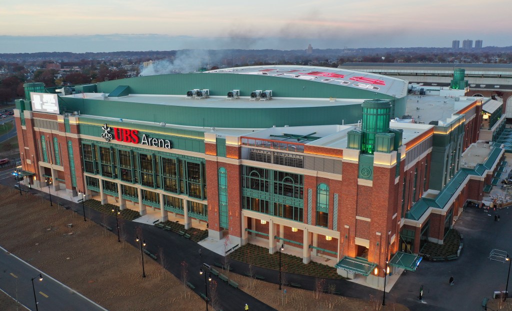 An outside shot of the Islanders' UBS Arena. 