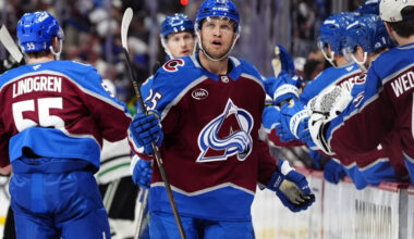 Avalanche's Logan O'Connor Out 5-6 Months Following Hip Surgery