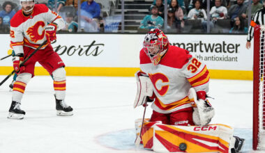 South County native Dustin Wolf sparkles in leading Calgary to crucial win at San Jose | Morgan Hill Times