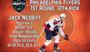 Flyers Trade Up to 12th, Select C Jack Nesbitt