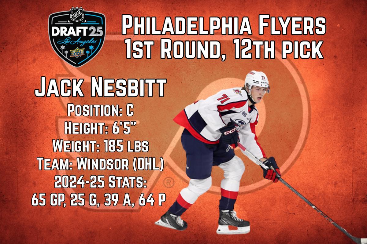 Flyers Trade Up to 12th, Select C Jack Nesbitt