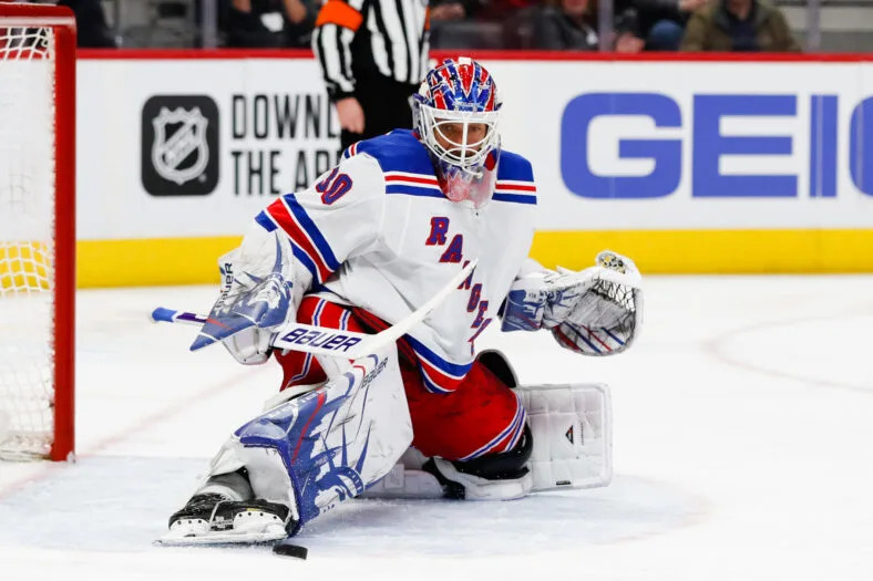 NHL: New York Rangers at Detroit Red Wings