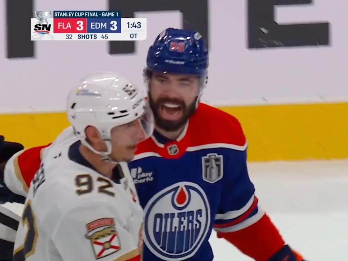 Did Oilers ace d-man go too far taunting Panthers player?