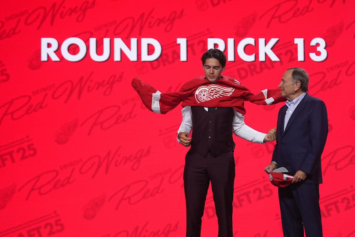 Winger from West St. Paul chosen 13th overall by Detroit Red Wings in NHL draft