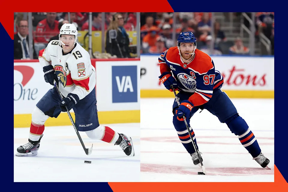 Florida Panthers star Matthew Tkachuk (L) and Edmonton Oilers generational talent Connor McDavid are meeting in the 2025 NHL Stanley Cup.