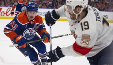 Major shake-up on Oilers defence, and ace forward missing from practice