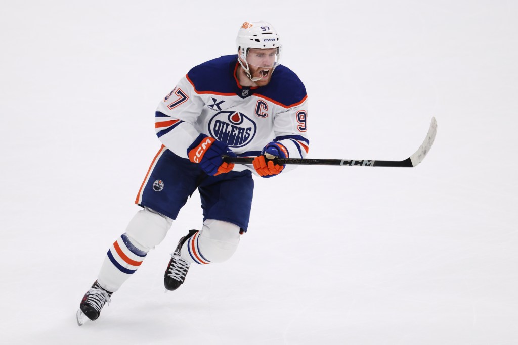 Edmonton's Connor McDavid leads the playoffs in points.