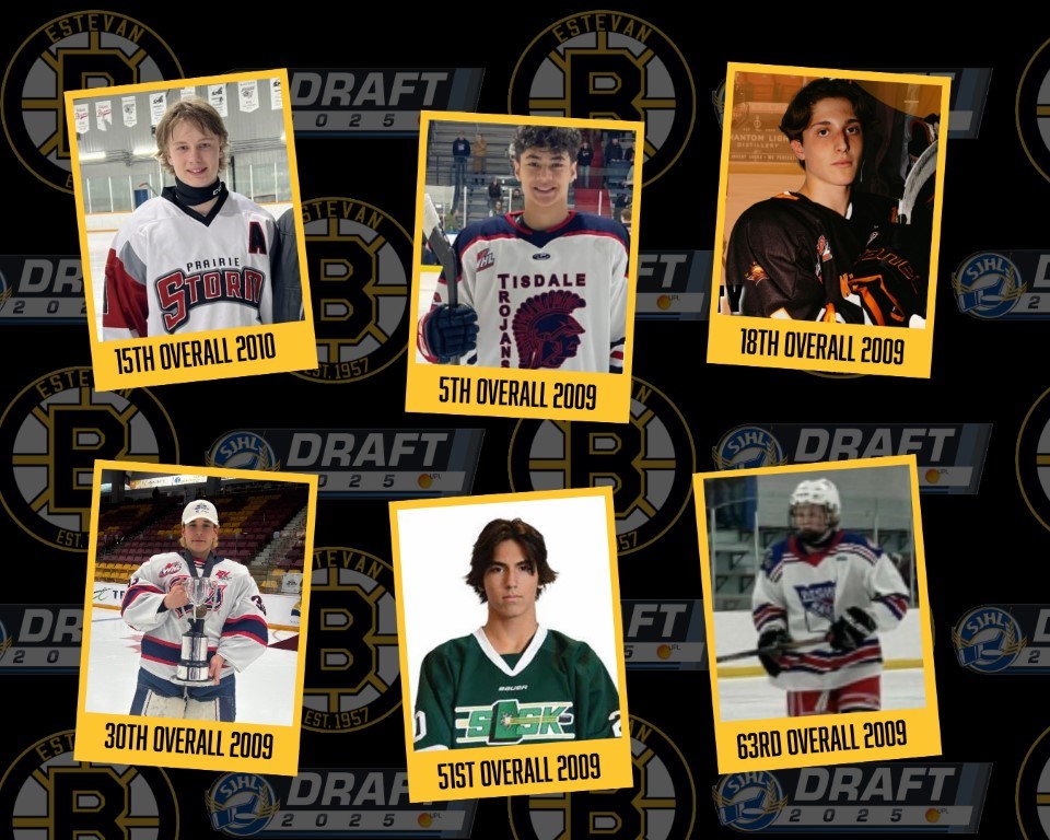 Estevan Bruins select six, make two trades on draft day