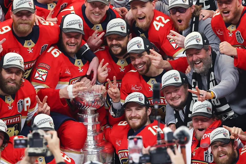 The Panthers defeated the Oilers in the Stanley Cup Final in back-to-back seasons. Getty Images