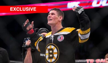 Image of Charles Rosa at UFC Boston in 2015 with exclusive inset