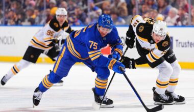 Buffalo Sabres beat the Boston Bruins 6-3 for 4th win in a row