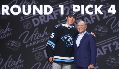 Utah Mammoth NHL draft pick Caleb Desnoyers had secret backyard dinner with GM
