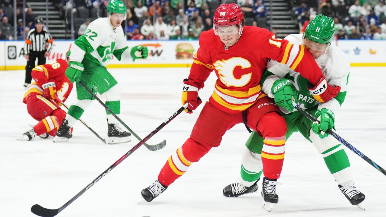 Flames re-sign forward Dryden Hunt to two-year contract