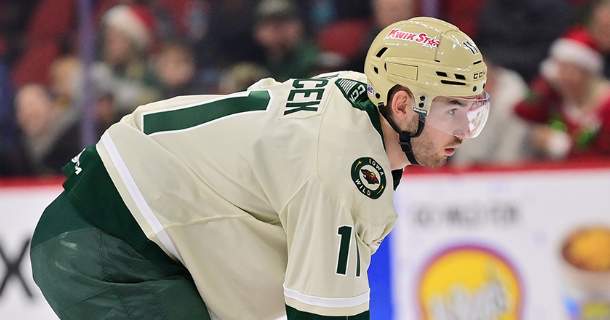 MINNESOTA WILD RECALLS DEFENSEMAN DAVID JIRICEK FROM IOWA, FORWARD DEVIN SHORE REASSIGNED TO IOWA