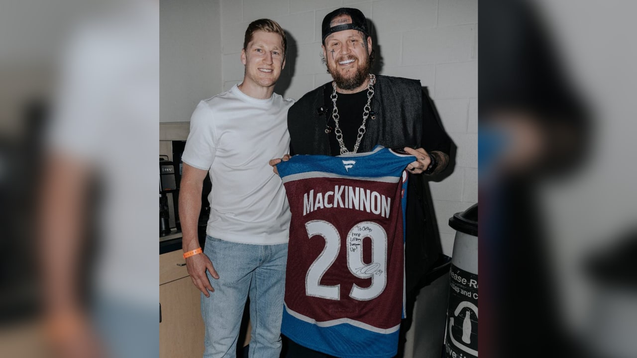 MacKinnon meets with Jelly Roll after concert in Denver