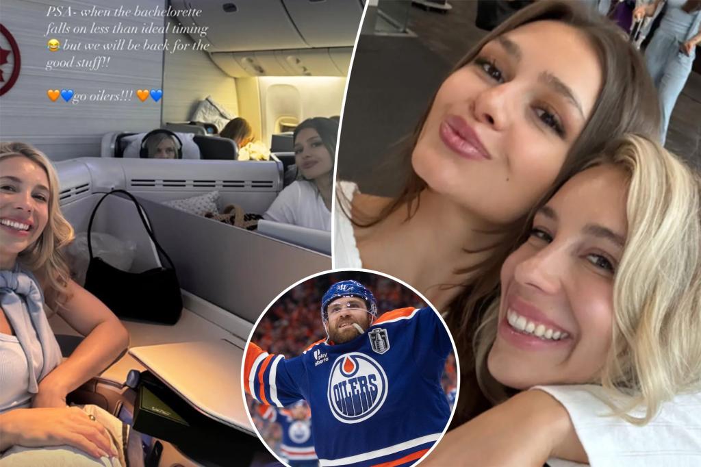Leon Draisaitl's fiancée kicks off bachelorette party with Game 1 win