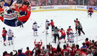 Panthers-Oilers Game 3 ends in chaos as Florida takes series lead