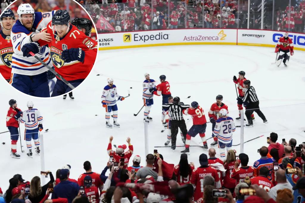 Panthers-Oilers Game 3 ends in chaos as Florida takes series lead