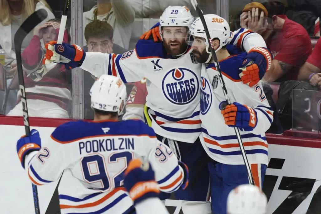 Leon Draisaitl scores another OT playoff goal as Oilers beat Panthers in Stanley Cup Game 4