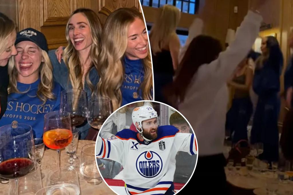 Oilers WAGs let loose after Edmonton wins in OT thriller