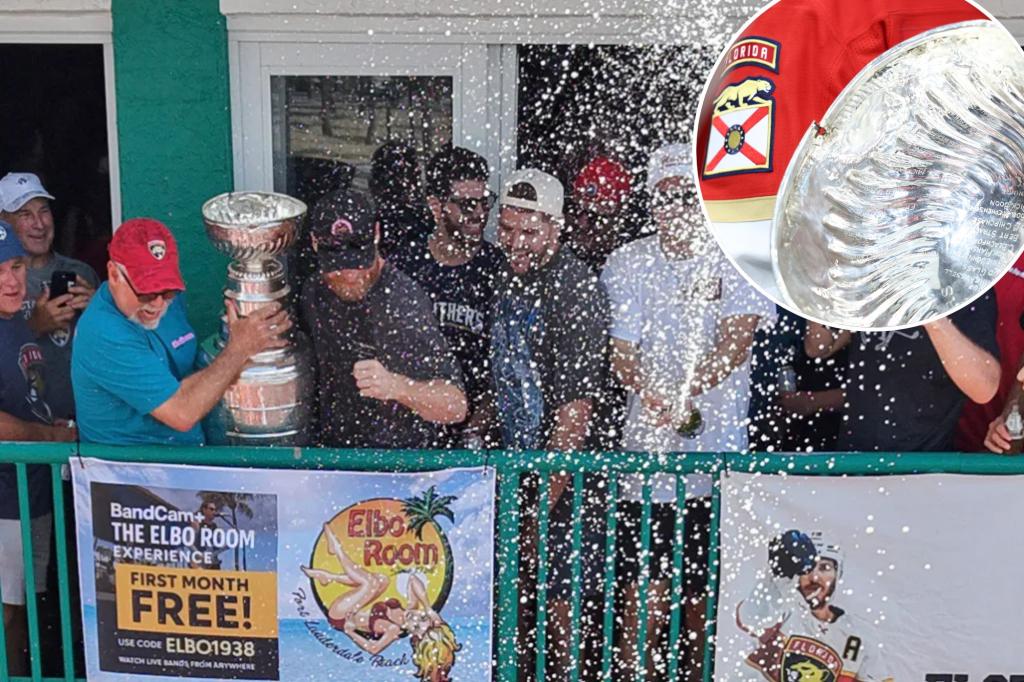 Stanley Cup already dented as Panthers go wild in celebration