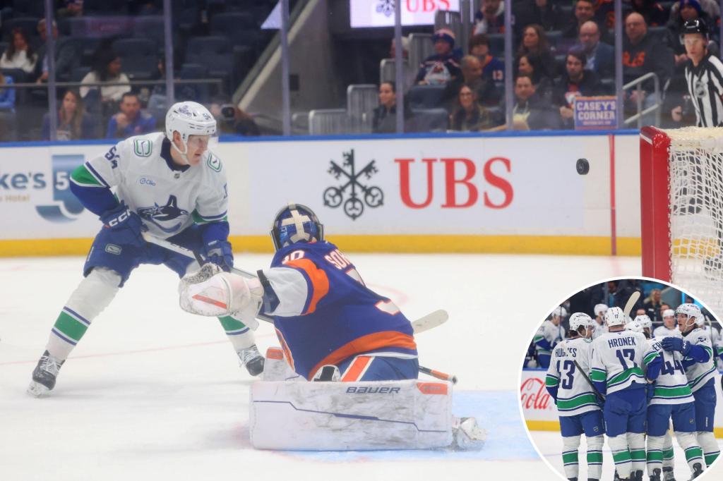 Islanders falter against Canucks for third straight loss down the stretch