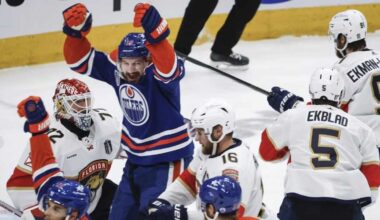 Oilers defeat the Panthers 5-4 in overtime of Game 4 of the Stanley Cup Final