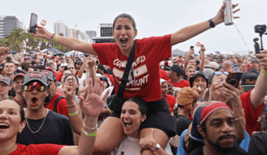 Florida Panthers' Stanley Cup parade on Fort Lauderdale beach