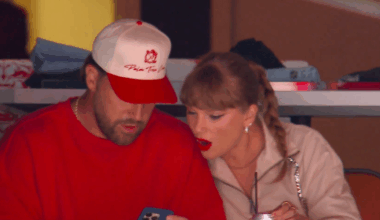 Taylor Swift and Travis Kelce Stanley Cup Lip Reading