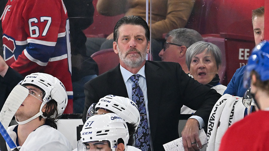 Seattle Kraken coach Lane Lambert...