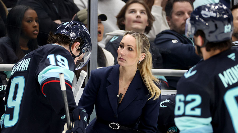 Seattle Kraken Jessica Campbell assistant coach staff...