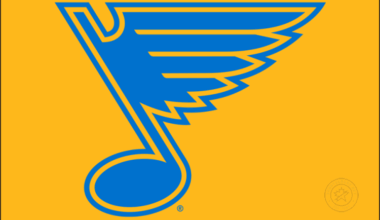 St. Louis Blues Logo Primary Dark Logo (2025/26-Pres) - The St. Louis Blues logo introduced for the 2025-26 season continued to use the team's classic Blue Note design. The shade of blue was lightened considerably from the previous version, and the colour scheme was simplified. The logo remained a blue musical note with yellow trim, the bottom part of the note was made smaller, and now points diagonally. SportsLogos.Net