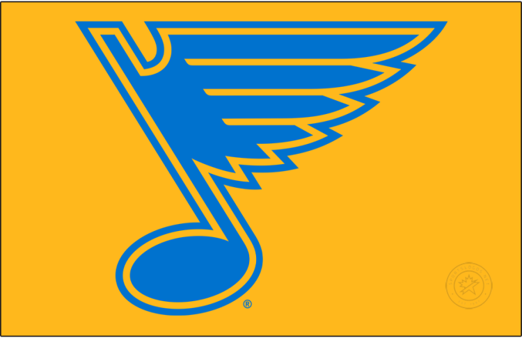 St. Louis Blues Logo Primary Dark Logo (2025/26-Pres) - The St. Louis Blues logo introduced for the 2025-26 season continued to use the team's classic Blue Note design. The shade of blue was lightened considerably from the previous version, and the colour scheme was simplified. The logo remained a blue musical note with yellow trim, the bottom part of the note was made smaller, and now points diagonally. SportsLogos.Net St. Louis Blues Logo Primary Dark Logo (2025/26-Pres) - The St. Louis Blues logo introduced for the 2025-26 season continued to use the team's classic Blue Note design. The shade of blue was lightened considerably from the previous version, and the colour scheme was simplified. The logo remained a blue musical note with yellow trim, the bottom part of the note was made smaller, and now points diagonally. SportsLogos.Net