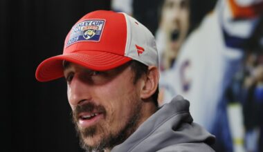 Brad Marchand, all goals and gags, hopes with Florida Panthers to end series