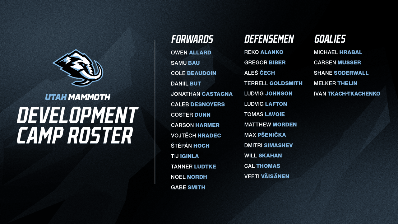 Utah Announces 2025 Development Camp Roster and Media Availability