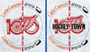 Red Wings ask fans to vote on center ice design for centennial season