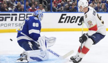 Panthers outmuscle Lightning in series opener