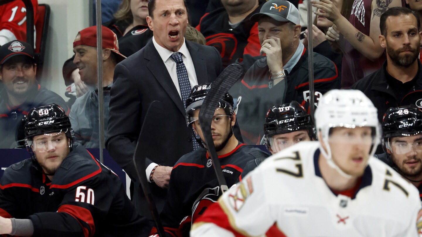 Chatfield out for Hurricanes' loss in Game 1 of Eastern final against Panthers