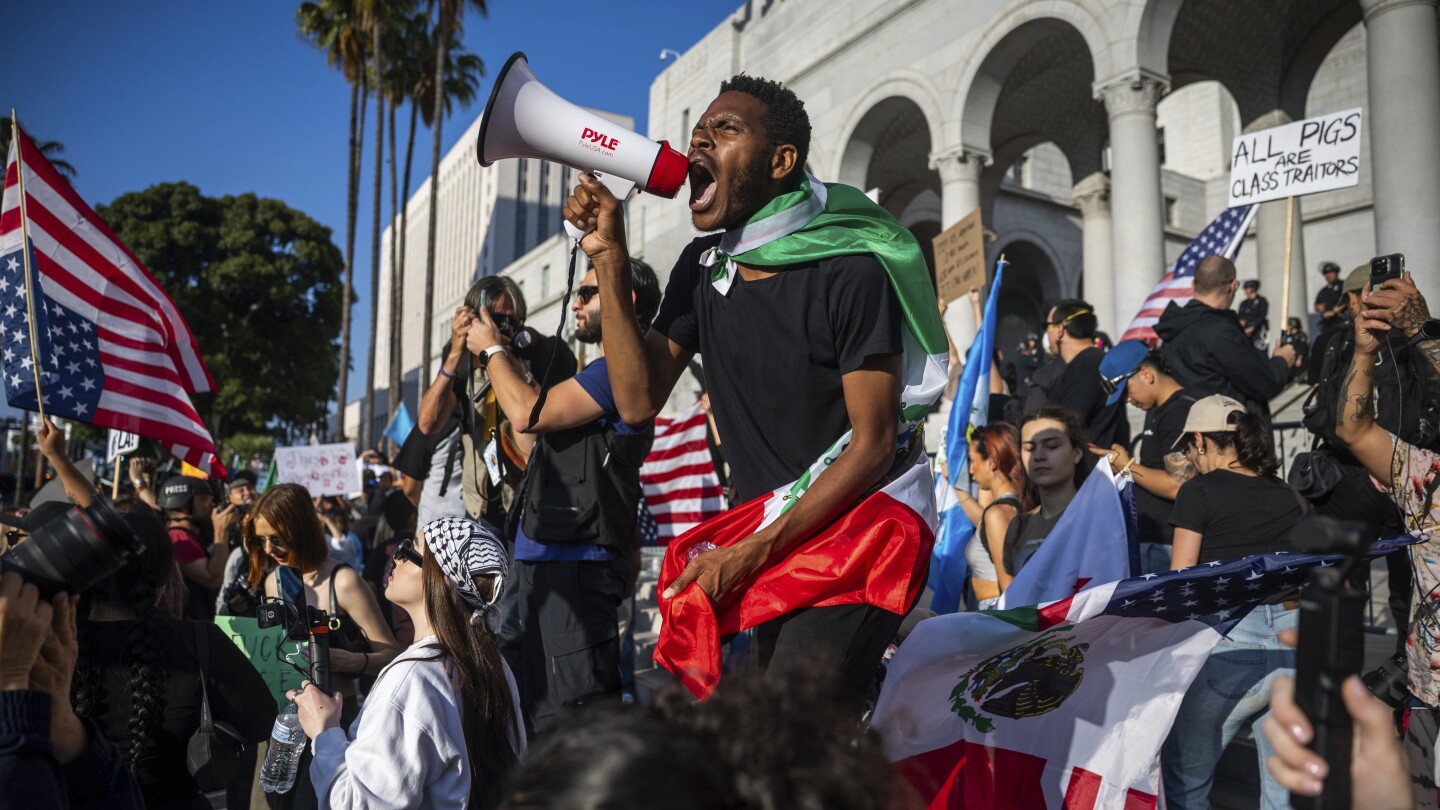 California senator Padilla removed from room after interrupting Noem news conference
